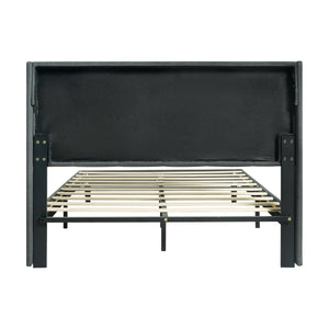 Modern Queen Size Upholstered Platform Bed Frame