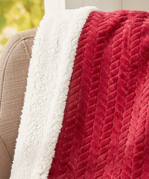 Decor&More HomeEssentials Ultra Lush Heavy Sherpa Throw Blanket (50" x 60")