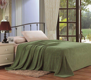 Decor&More Home Essentials Solid Microplush Blanket