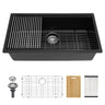 Quartz Kitchen Sink, Granite Composite Workstation Undermount