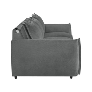 Power Sofa With Sleeper with Power Reclining - Gray