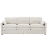 Cozy Upholstered 3 Seater Sofa With Double Cushion