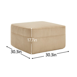 Ottoman Corduroy - Camel