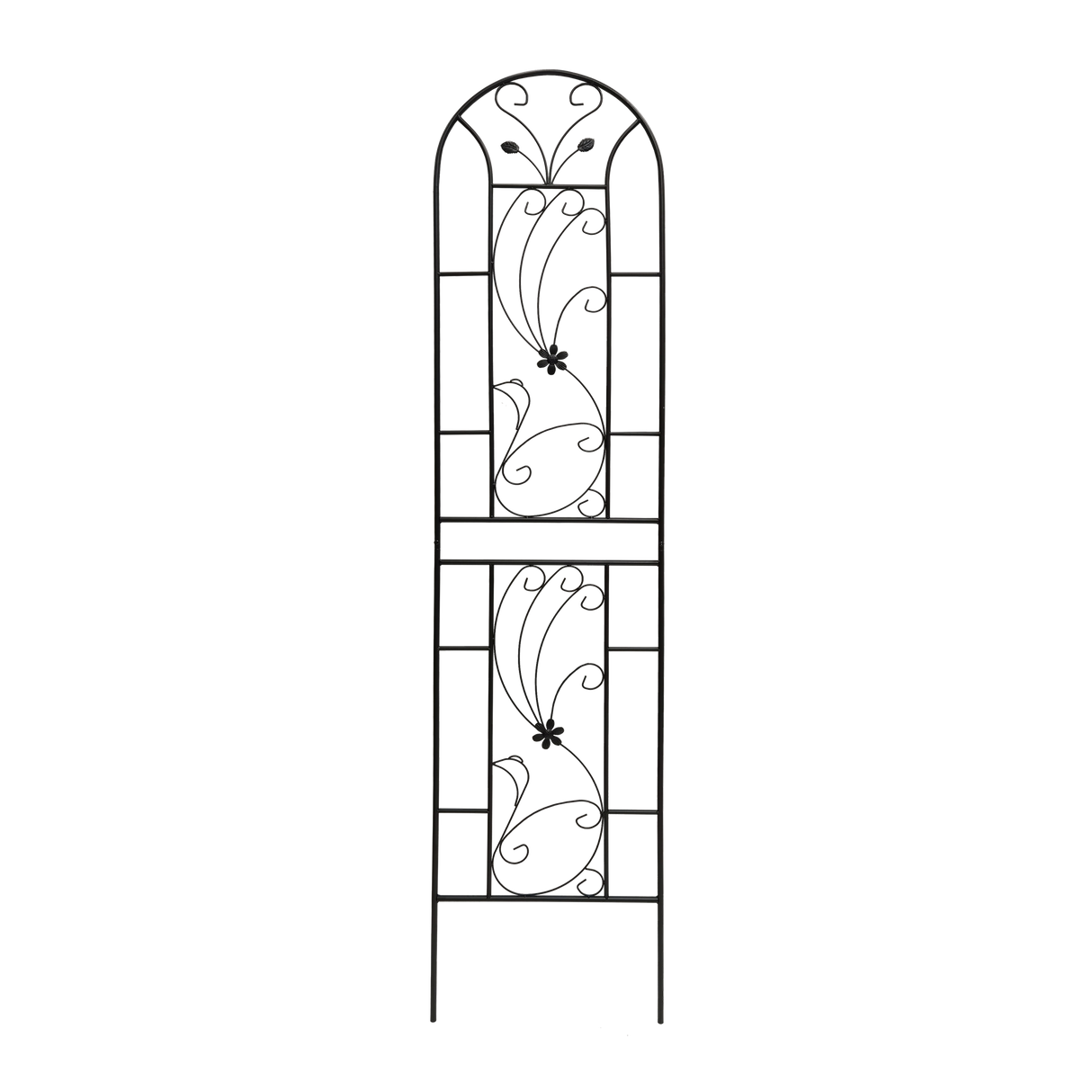 4 Pack Metal Garden Trellis 86.7'' x 19.7'' Rustproof Black