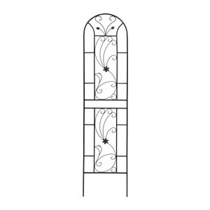 4 Pack Metal Garden Trellis 86.7'' x 19.7'' Rustproof Black
