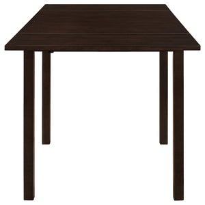 Dining Table With Drop Extension Leaf Table With Foldable Ends For Compact Spaces - Brown