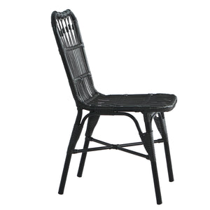 7 PCS Outdoor Dining Set for 6 with Acacia Wood Top & Rattan Chairs