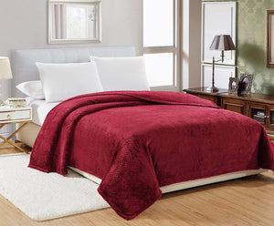Decor&More Home Essentials Popcorn Textured Microplush Blanket