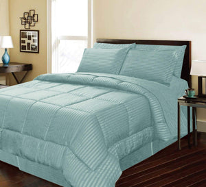 Faith, Hope, Love Home Decor Home Essentials 1 Piece Embossed Stripe Reversible Comforter