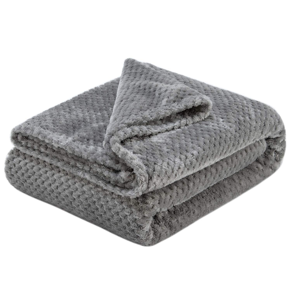 Decor&More Home Essentials Popcorn Textured Microplush Blanket