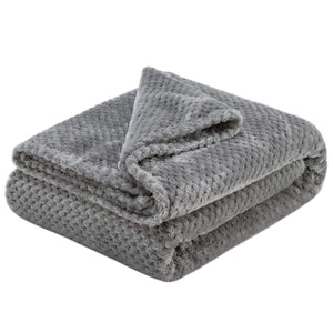 Decor&More Home Essentials Popcorn Textured Microplush Blanket