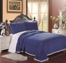 Decor&More Ultra Lush Geo Textured Reversible Sherpa Blanket