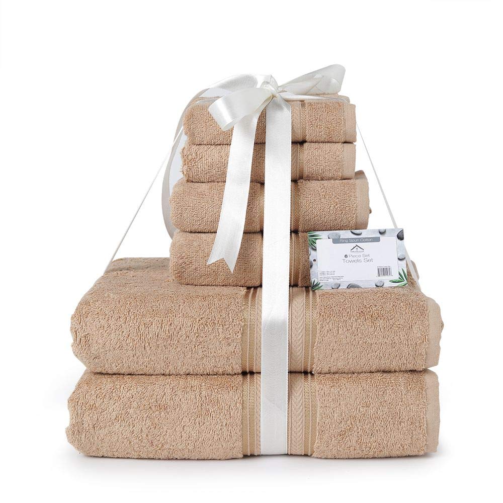 Faith, Hope, Love Home Decor Bathessentials 100% Cotton Extra Heavy 6 Piece Bath Towel Set