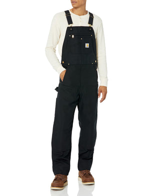 Carhartt Men's Insulated Bib Overall Workwear - Black