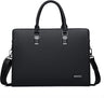 Genuine Leather Business Briefcase 15.6 Inch Laptop Bag Multi Compartment