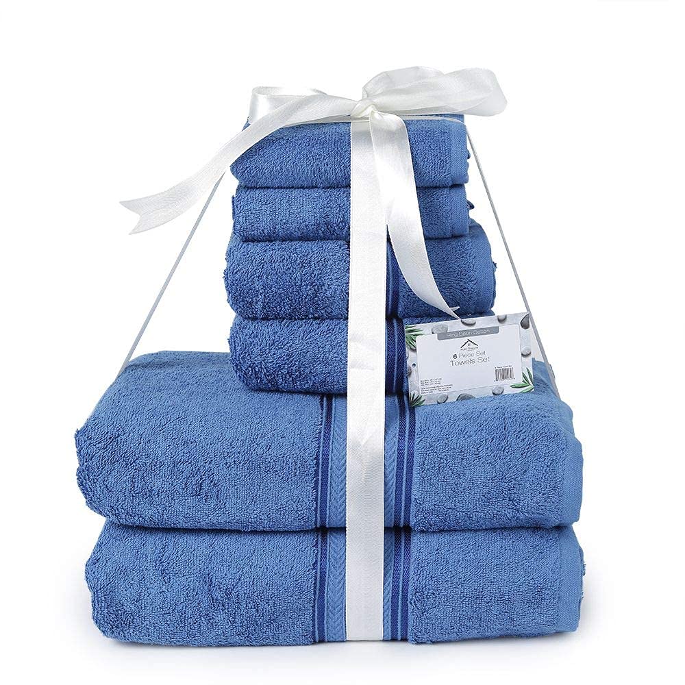 Faith, Hope, Love Home Decor Bathessentials 100% Cotton Extra Heavy 6 Piece Bath Towel Set