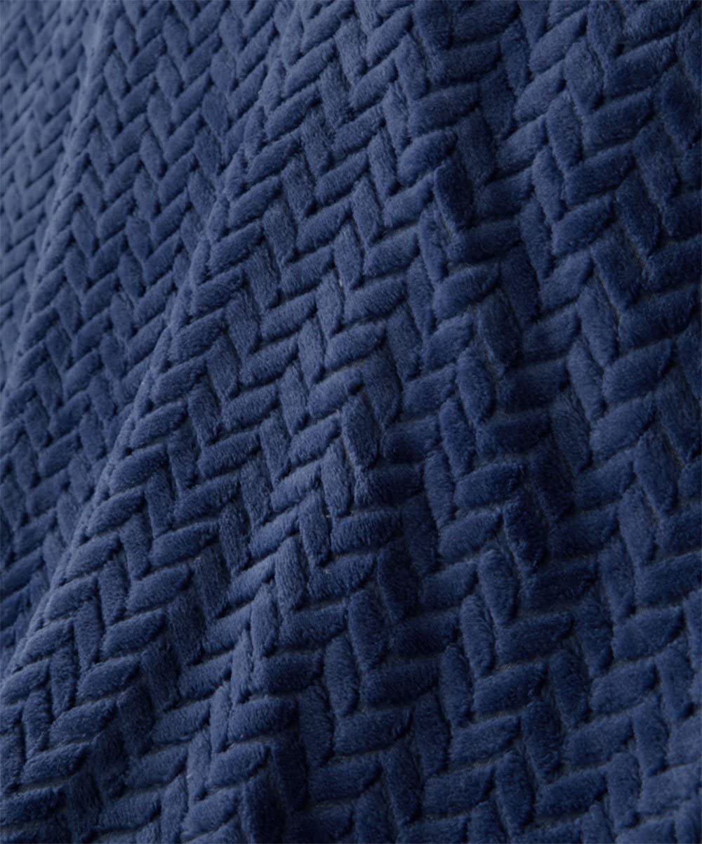 Decor&More Noble House Oversized and Extra Heavy Chevron Braided Throw Blanket (50" x 70")
