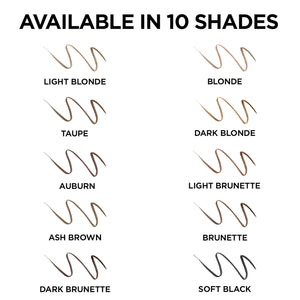 2-PACK L'Oreal Paris Makeup Brow Definer Waterproof Eyebrow Pencil, Ultra-Fine Mechanical Pencil, Draws Tiny Brow Hairs and Fills in Sparse Areas and Gaps, , 0.003 Ounce
