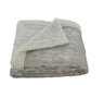 Faith, Hope, Love Home Decor Home Essentials Silver Flower Sherpa Plush Throw