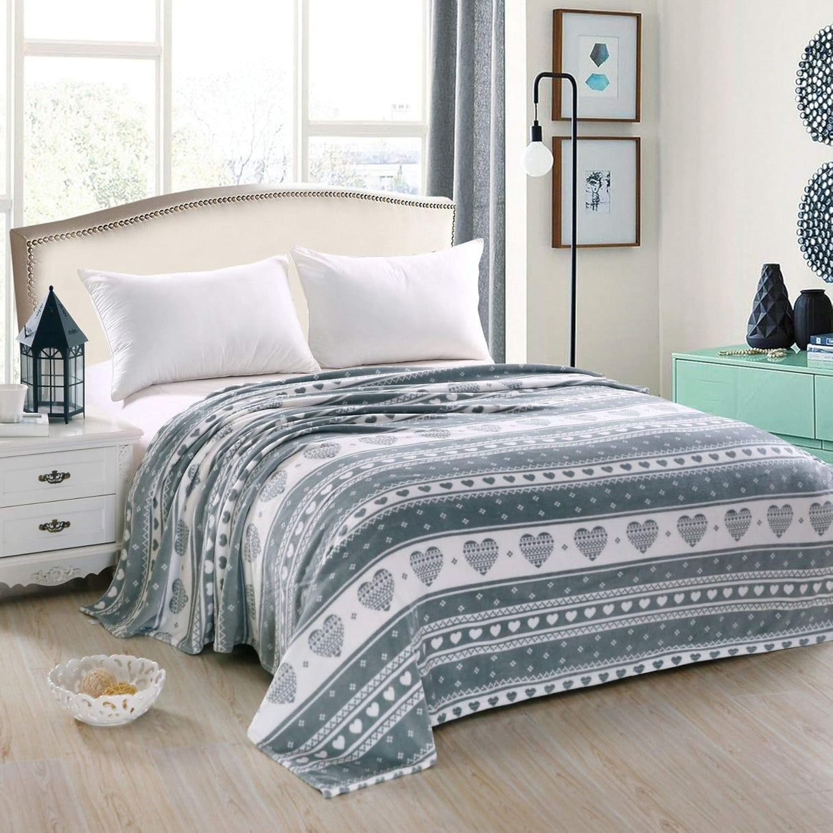 Faith, Hope, Love Home Decor Heartfelt Queen Microplush Blanket