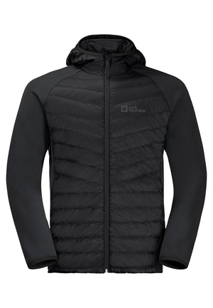 Jack Wolfskin Men's Routeburn Pro Hybrid Parka - Black