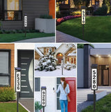 Solar Lighted House Address Sign – LED Illuminated Outdoor Plaque with Ground Stake for Yard, Garden & Home