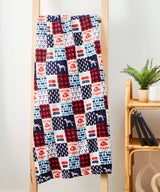 Decor&More American Pride Collection Microplush Throw Blanket (50" x 60")