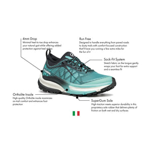 SCARPA Women's Golden Gate ATR Trail Running & Hiking Shoes - Aruba Blue/Black