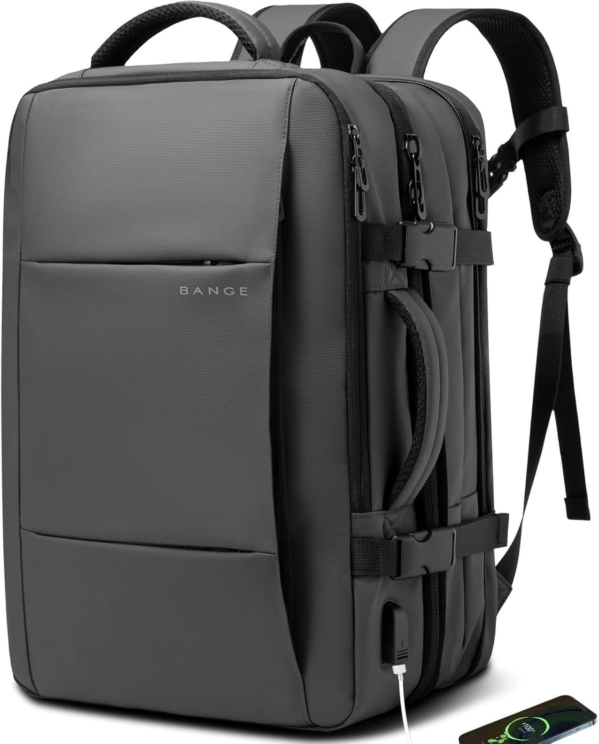 Expandable Travel Backpack 26–45L Laptop Duffel Bag