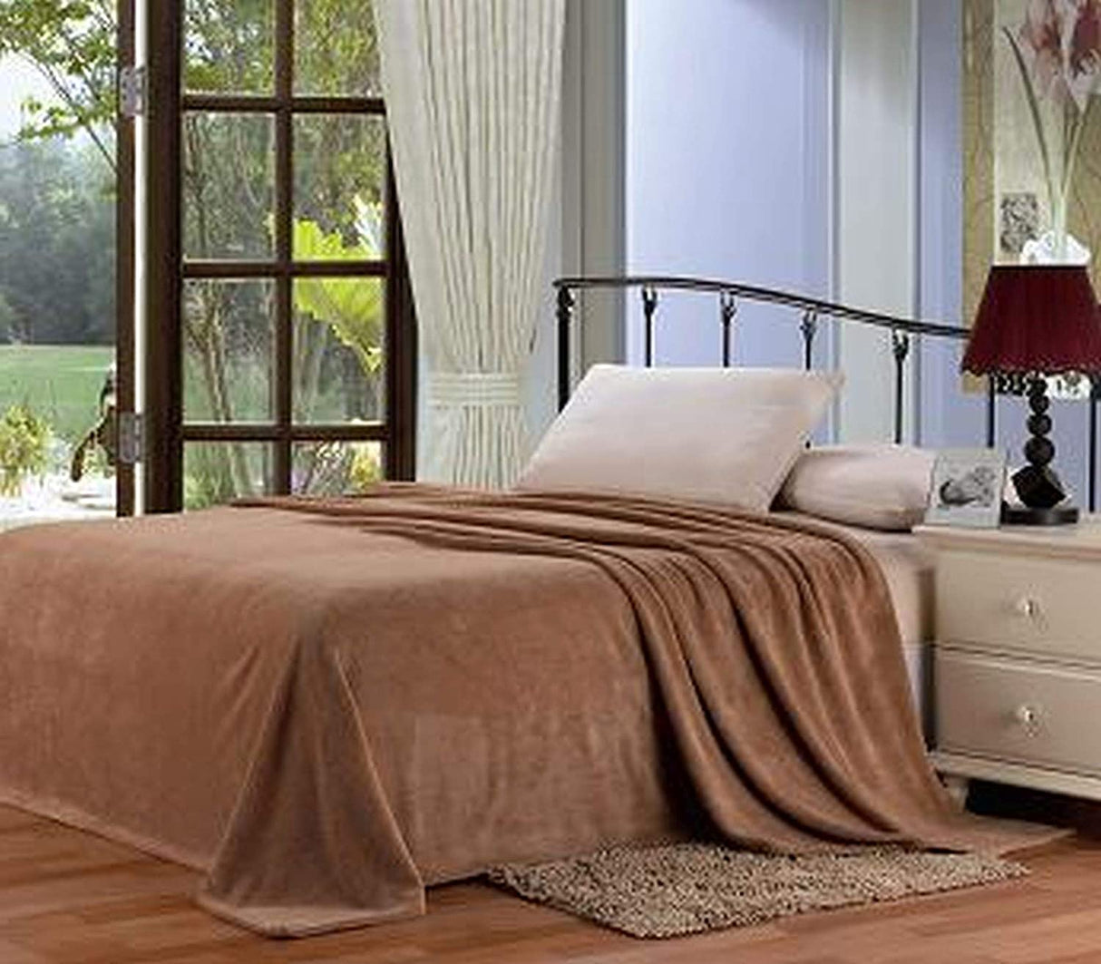 Home-essentials-solid-microplush-blanket-Blankets