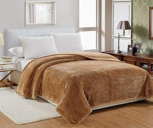 Decor&More Home Essentials Popcorn Textured Microplush Blanket