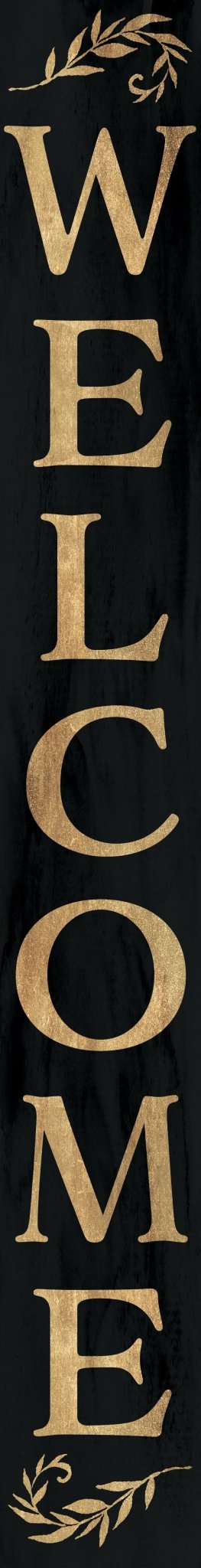 72 - Inch Tall Outdoor Welcome Sign - Rustic Farmhouse Front Porch Decor in Black, White, and Brown - Welcome Sign for Front Door - Tuesday Morning - Wall Signs