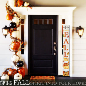 72 - Inch Wooden "Hello Fall" Porch Sign - Seasonal Front Door Decor for Autumn Celebrations - Tuesday Morning - Wall Signs
