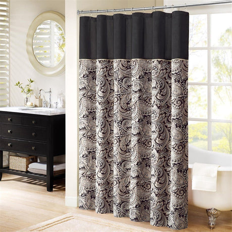 72" x 72" jacquard shower curtain - Tuesday Morning - Shower Curtains
