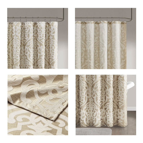 72" x 72" jacquard shower curtain - Tuesday Morning - Shower Curtains