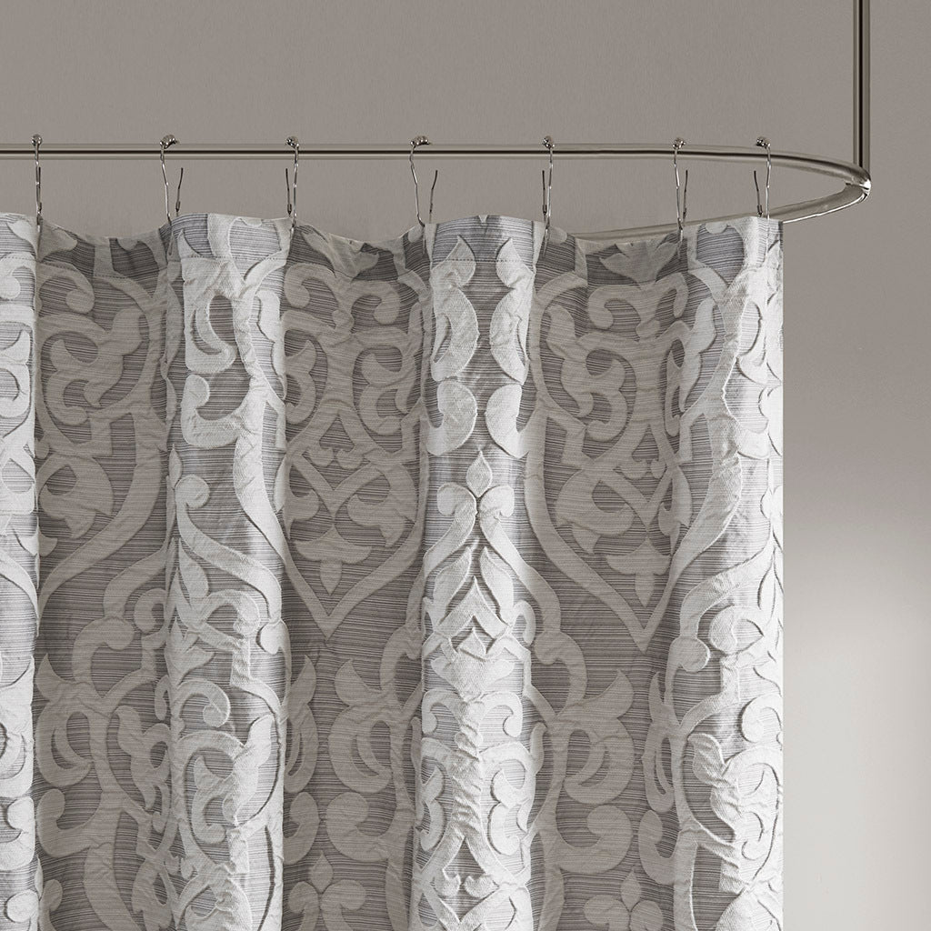 72" x 72" jacquard shower curtain - Tuesday Morning - Shower Curtains