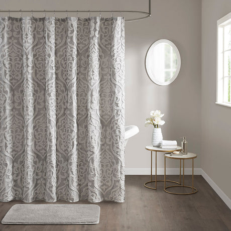 72" x 72" jacquard shower curtain - Tuesday Morning - Shower Curtains