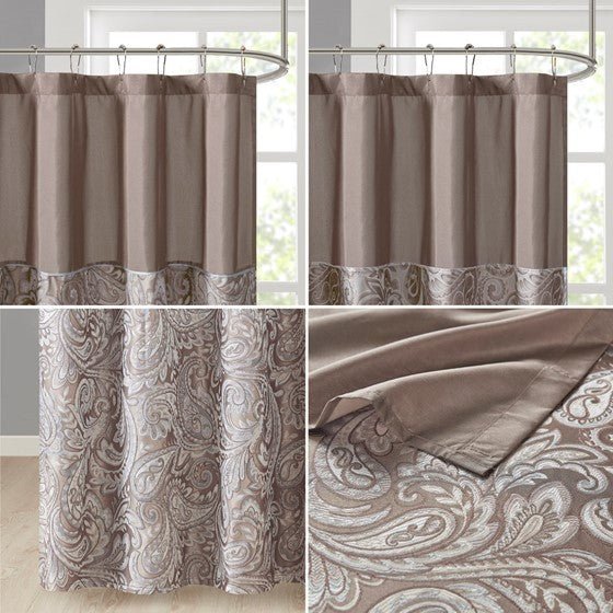 72" x 72" jacquard shower curtain - Tuesday Morning - Shower Curtains