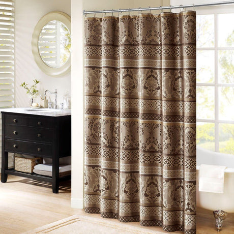 72" x 72" jacquard shower curtain - Tuesday Morning - Shower Curtains