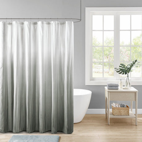 72" x 72" ombre printed seersucker shower curtain - Tuesday Morning - Shower Curtains