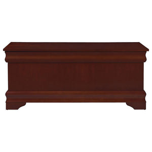 Chest With Curved Moldings And Bracket Feet - Brown