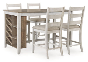 Skempton - Rectangular Counter Table With Storage - White