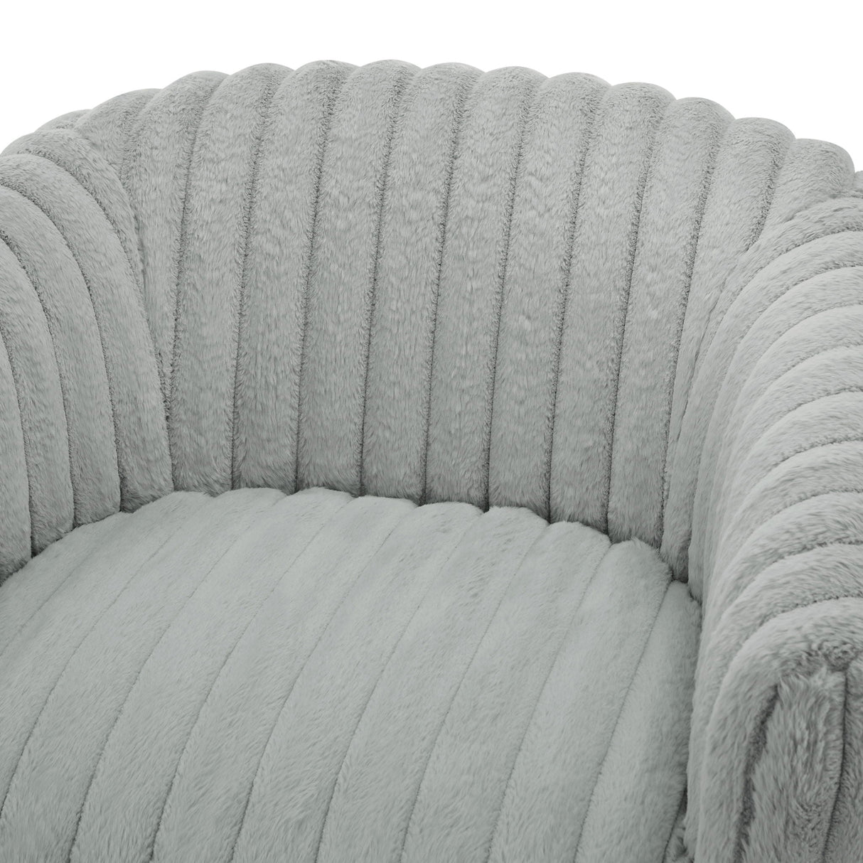 Alexa - Barrel Swivel Chair - Gray