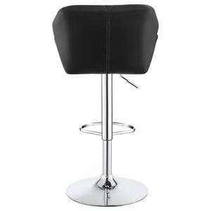 Adjustable Bar Stool With Height-Adjustable Base (Set of 2)