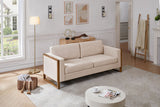 Modern Sofa With Solid Wood Legs, 3 Seater