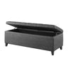 Elegant Design Tufted Top, Soft Close Storage Bench