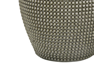 Lighting, 24'h, Table Lamp, Grey Resin, Ivory / Cream Shade, Contemporary