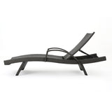 Salem wicker chaise lounge with arm (set of 2) by christopher knight home