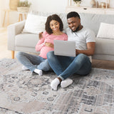 NAAR PAYAS Collection Medallion Non-Shedding  and Stain Resistant Area Rug
