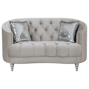 Colby - Loveseat With Tufted Design - Gray